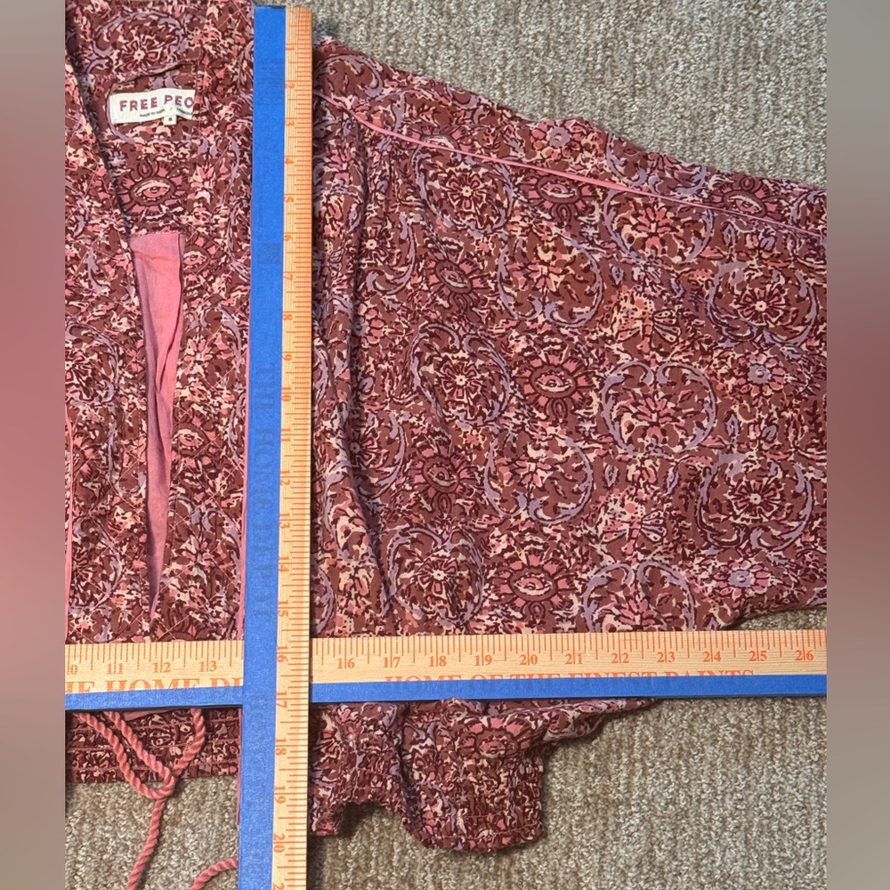 Free People Pink Patterned Bomber Jacket - Picture 12 of 12